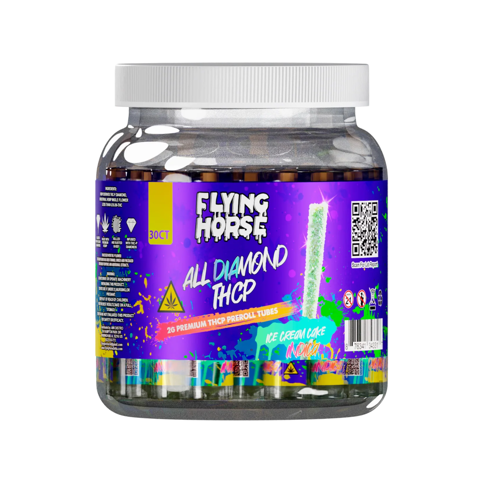 ALL DIAMOND THCP PREROLL 30CT/JAR - Image 5