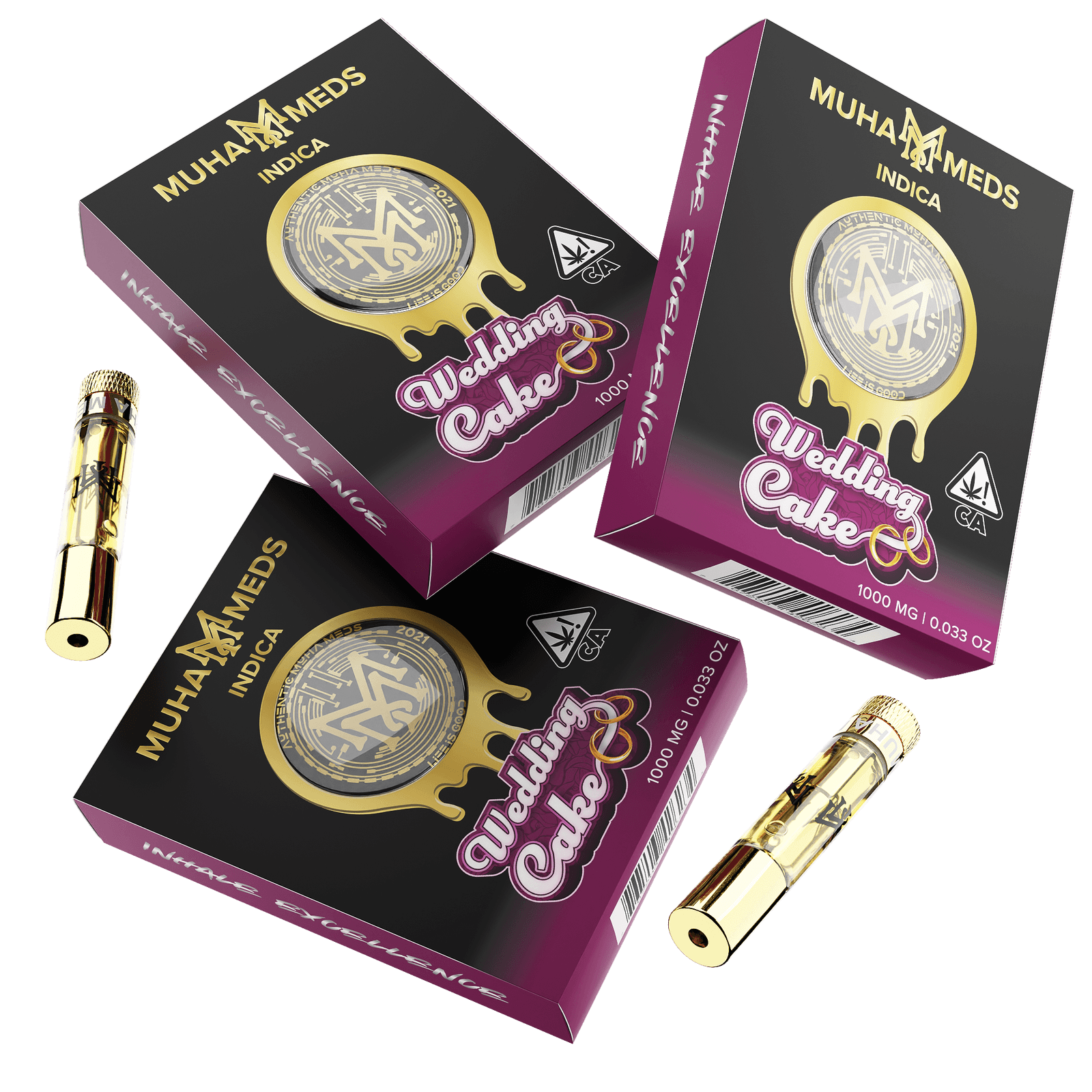 Wedding Cake Muha Meds Cart 1000MG | Indica