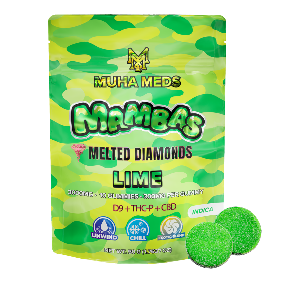 Muha Meds Lime Gummies | 3000 MG – Indica