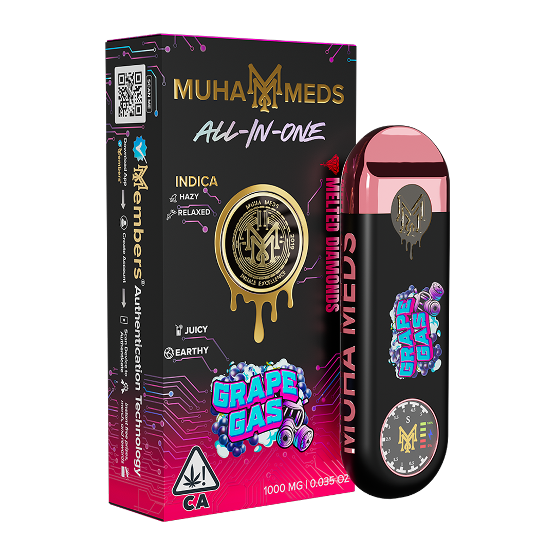 New Muha Gen 3 Grape Gas Indica | 1000MG