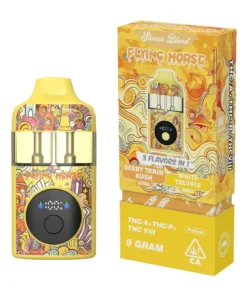 Berry Train Kush | White Truffle Flying Horse Stoner Blend 3in1 Disposable 9G