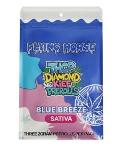 Blue Breeze Flying Horse THCP Diamond Kief Pre-Rolls 3ct