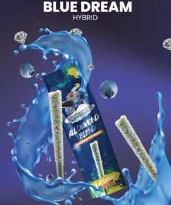 Alternative view of Blue Dream Flying Horse All Diamond Blend THCA Pre-Roll 2G