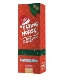 Blue Snowfall Flying Horse THCP Liquid Diamond Christmas Edition Disposable 3G