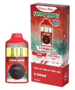 Christmas Cake+North Pole Frost Flying Horse THC IX+THC-P+THC VIII 3 Flavors in 1 Christmas Edition 9G