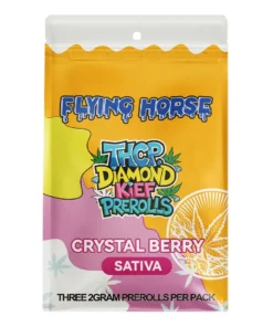Crystal Berry Flying Horse THCP Diamond Kief Pre-Rolls 3ct