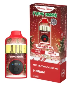 Family Feud+Love Truffle Flying Horse THC IX+THC-P+THC VIII 3 Flavors in 1 Christmas Edition 9G