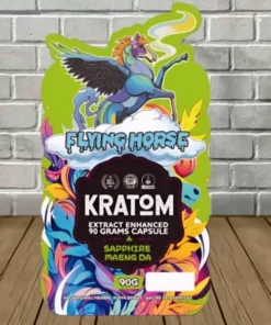 Alternative view of Flying Horse Extract Enhanced Kratom Capsules 132ct