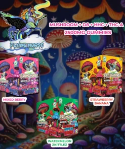 Alternative view of Strawberry Banana Flying Horse Fukd Blend Gummies 2500MG