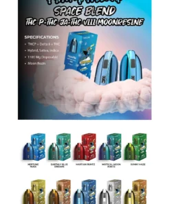 Alternative view of Earthly Blue Dreams Flying Horse Space Blend Disposable 11000MG
