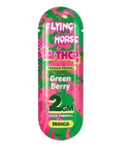 Green Berry Flying Horse Mad Mind THCP Premiumm Pre-Roll 2GM