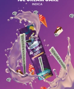 Alternative view of Ice Cream Cake Flying Horse All Diamond Blend THCA Pre-Roll 2G