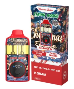 Mistletoe Kush+Carol Panties Flying Horse THC IX+THC-P+THC VIII 3 Flavors in 1 Christmas Edition 9G