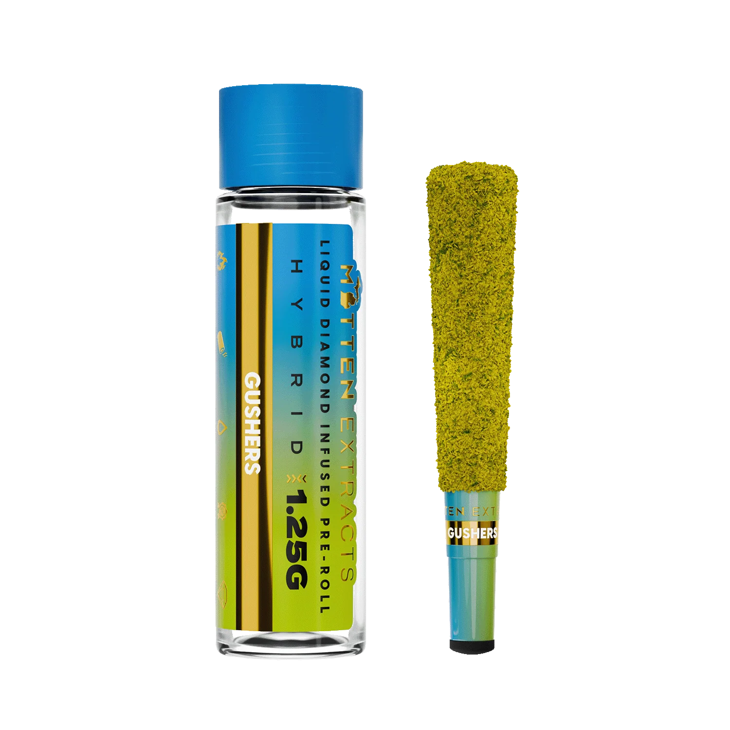 Mitten Extracts 1.25G Infused Preroll – Gushers (Hybrid)