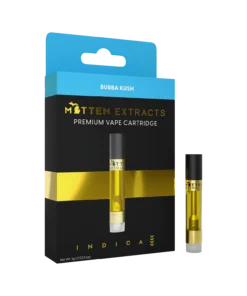 Mitten Extracts – Bubba Kush 1g Vape Cartridge (Indica)