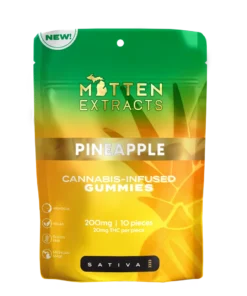 Mitten Extracts – Pineapple Gummies 200mg (10 Pack)
