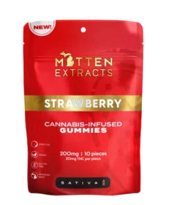 Mitten Extracts – Strawberry Gummies 200mg (10 Pack)