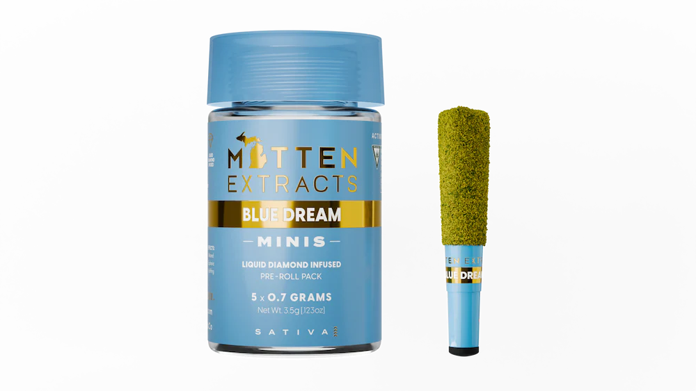 Mittens Extracts Minis | Infused Pre-Rolls 3.5g | 5pk – Blue Dream