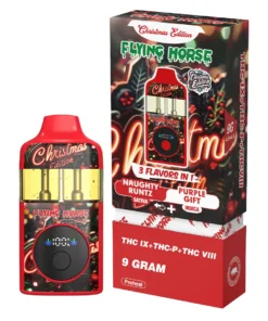 Naughty Runtz+Purple Gift Flying Horse THC IX+THC-P+THC VIII 3 Flavors in 1 Christmas Edition 9G