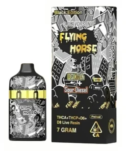 OG Kush | Sour Diesel Flying Horse Stoner Blend Black Edition Disposable 7G
