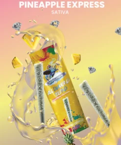 Alternative view of Pineapple Express Flying Horse All Diamond Blend THCA Pre-Roll 2G
