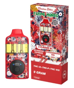 Reindeer Express+Gingerbread OG Flying Horse THC IX+THC-P+THC VIII 3 Flavors in 1 Christmas Edition 9G