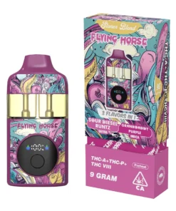 Sour Diezel Runtz | Granddaddy Purple Flying Horse Stoner Blend 3in1 Disposable 9G