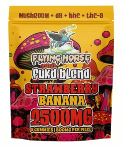 Strawberry Banana Flying Horse Fukd Blend Gummies 2500MG
