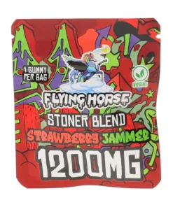 Strawberry Jammer Flying Horse Stoner Blend Infused Gummies 1200MG