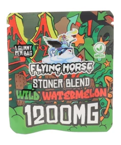 Wild Watermelon Flying Horse Stoner Blend Infused Gummies 1200MG