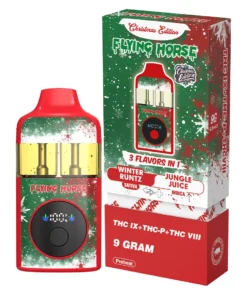 Winter Runtz+Jungle Juice Flying Horse THC IX+THC-P+THC VIII 3 Flavors in 1 Christmas Edition 9G
