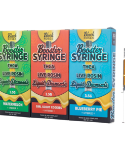 Black Roses THCA Live Rosin Booster Syringe 3.5G