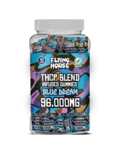 FLYING HORSE THCP BLEND INFUSED GUMMIES 96000MG 80CT/JAR