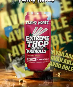 Alternative view of Honey Bun Flying Horse Extreme THCP Infused Pre-Rolls 3ct