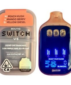 “PEACH KUSH” (H) × “MANGO BERRY” (I) × “YELLOW DIESEL” (S)